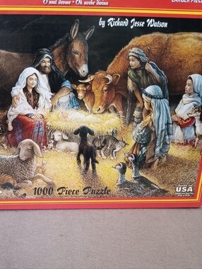 Nativity 1000-Piece Puzzle - Colorful Creche Scene